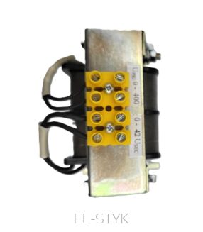 Transformator bezpieczeństwa TO 100VA  400V // 42V  -  2,38A - 3