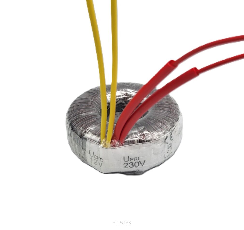 Transformator toroidalny TS 50VA 230V // 12V  -  4,16A z zabezpieczeniem termicznym