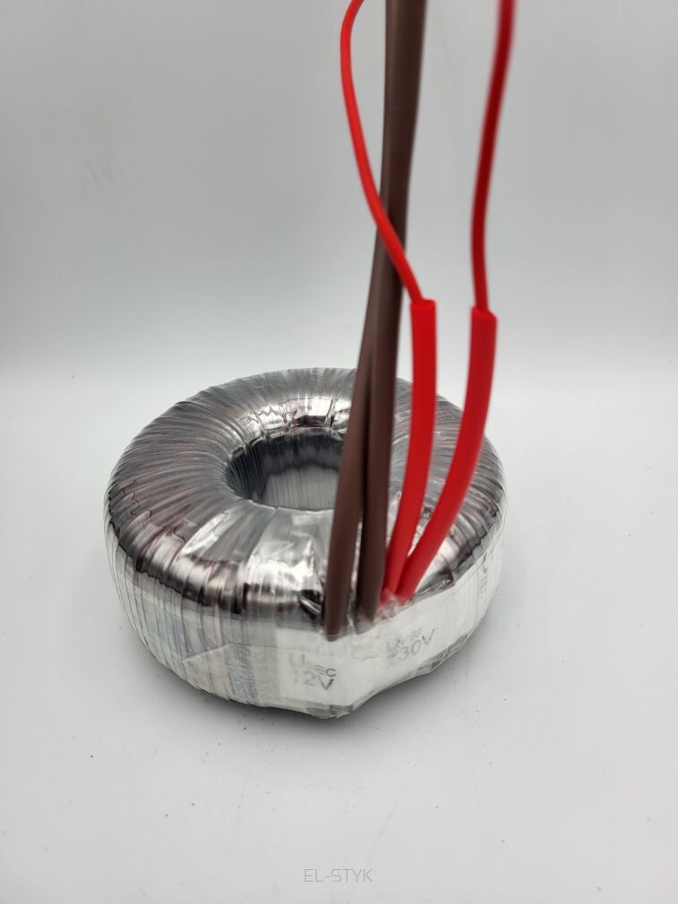 Transformator toroidalny TS 200VA 230V // 12V  -  16,66A z zabezpieczeniem termicznym