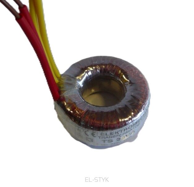 Transformator toroidalny TS 20VA 230V // 7V  -  2,85A