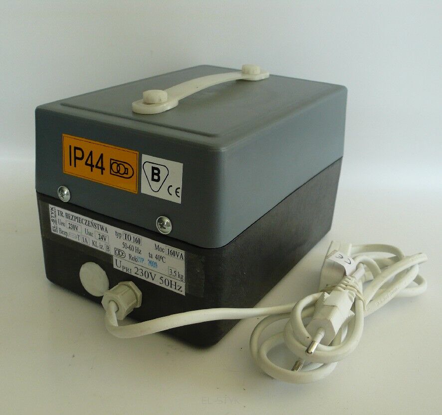 Transformator separacyjny TO 160VA 230V // 120V - 1,33A w obudowie plastikowej przenośnej