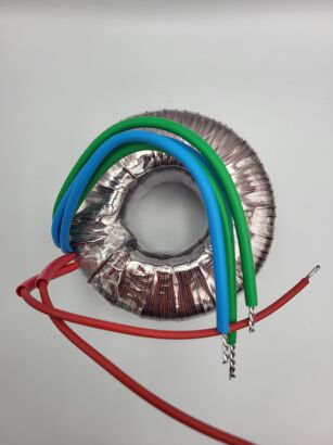 Transformator toroidalny TS 300VA 230V // 12V  -  25A z zabezpieczeniem termicznym