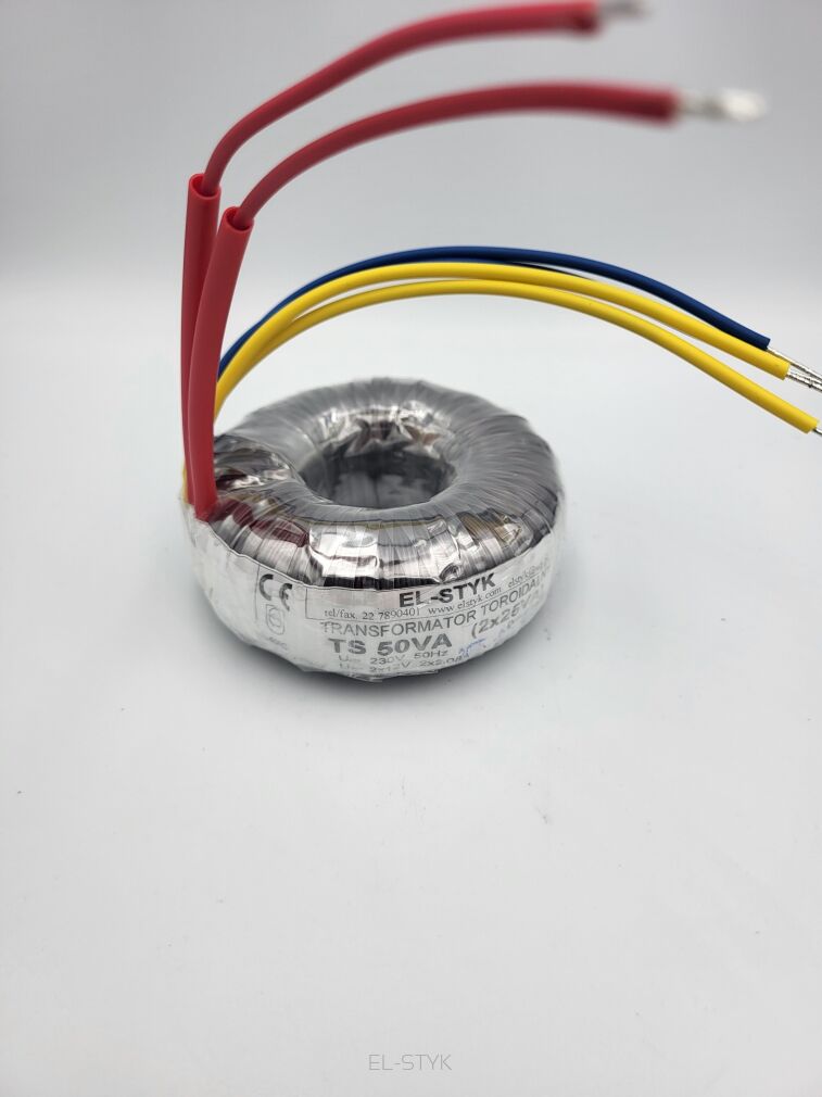 Transformator toroidalny TS 50VA 230V // 2x12V  -  2x2,08A