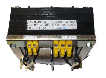 Transformator separacyjny TO 1000VA 400V // 230V - 4,35A
