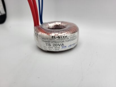 Transformator toroidalny TS 20VA 230V // 12V - 1,66A
