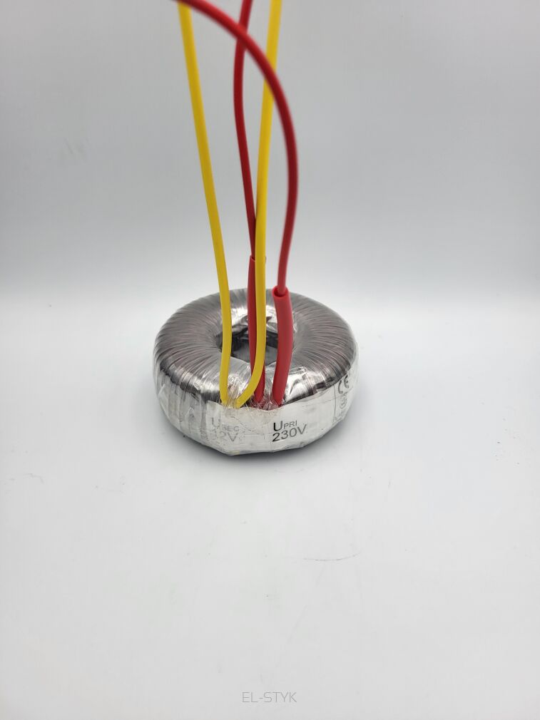 Transformator toroidalny TS 60VA 230V // 2x8V  -  2x3,75A