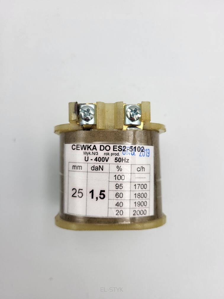 Cewka do elektromagnesu ES2-5102   1,5 kG  U-400V