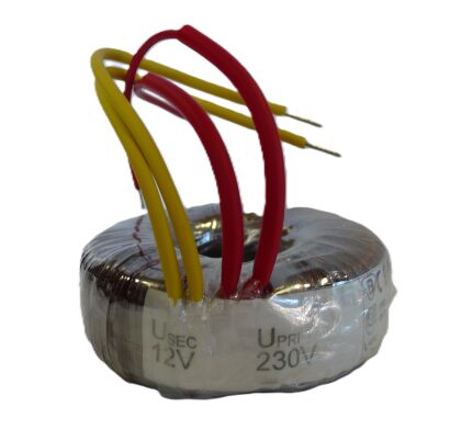 Transformator toroidalny TS 40VA 230V // 12V  -  3,33A z zabezpieczeniem termicznym