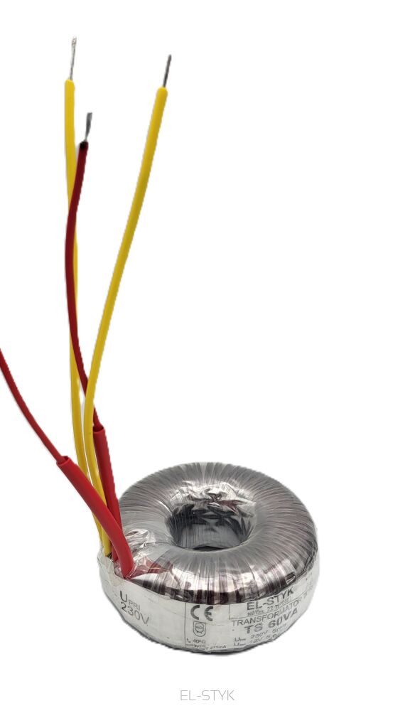 Transformator toroidalny TS 60VA 230V // 15V  -  4A
