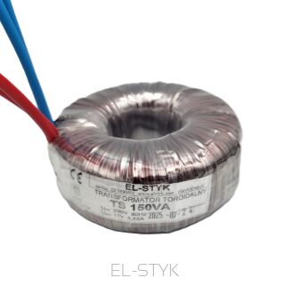Transformator toroidalny TS 150VA 230V // 17V  -  8,82A - 2